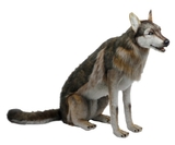 М'яка іграшка Hansa Вовк, що сидить, висота 80 см (6738) - Pampik