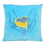 Подушка декоративная Tigres Сердце в ладонях, 33х33 см (ПД-0442) - Pampik