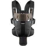 Рюкзак-кенгуру Babybjorn Baby Carrier Miracle Organic, черный с коричневым - Pampik