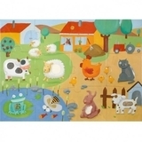 Пазл-гігант тактильний Djeco Ферма - Pampik