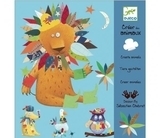 Набір наклейок для аплікації Djeco Створи тварина - Pampik